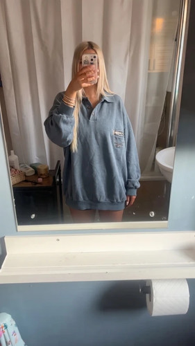 Vintage oversize polo - 🩵,
