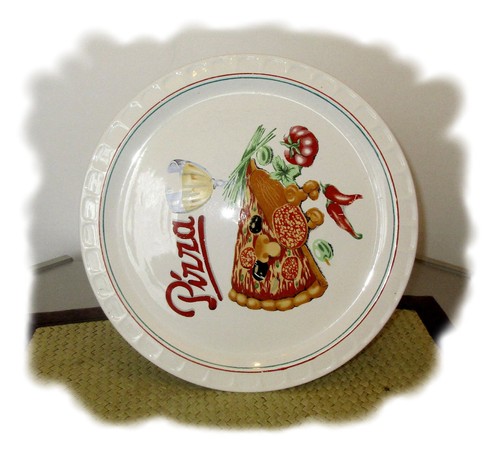Vintage pizza teller - vintage, –