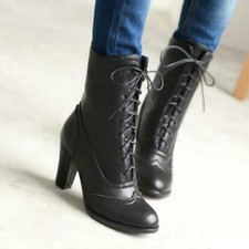 Damen Stiefeletten Oxfords