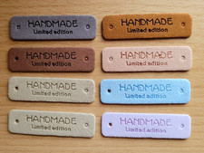 8 PU-Leder Label * Handmade *