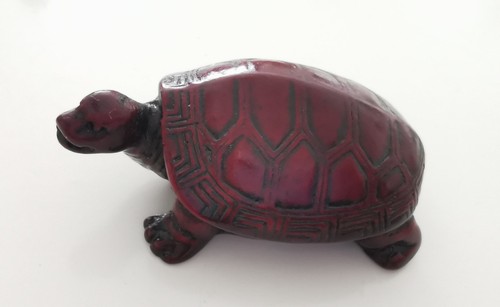 Schildkröte rot aus harz - rot,