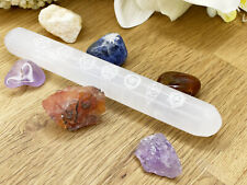 Sieben Chakra Selenit Kristall Zauberstab - Reinigen Lade Stab - Mondstein