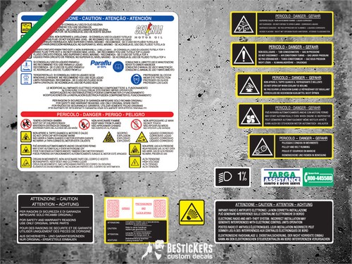 12er set aufkleber - 12er, labels