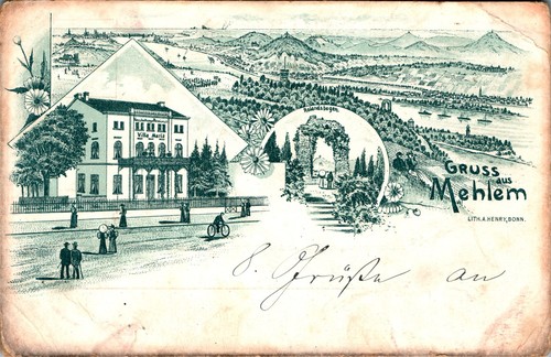 Fedr litho gruss aus - litho, mehlem