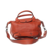 Longchamp, Umhängetasche, Damen, Leder, Orange/Rot, 35, 14, 25 cm #fol