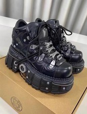 New Rock Unisex Schwarz Leder