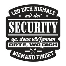 Aufkleber Wetterfest SECURITY 10 oder 40cm Sicherheitsdienst Wachschutz Geschenk