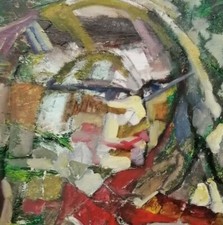 Ölgemälde Expressionismus,russischer Maler Alexander Diener 40x50signiert Salari