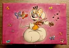 DIDDLINA SPIELT GEIGE KOFFER ZETTELBOX ??? LILA 50 BLATT