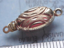 Collier Schließe Gold 585 für Perlenkette Schmuckschließe oval Diamantschnitt