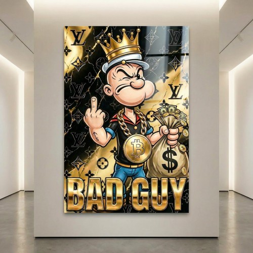 Pop art bad guy - guy, popeye