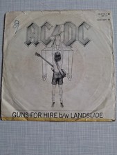 AC/DC – Guns For Hire/Landslide 7" single ger 1983 VG/G+ heavy metal hard rock