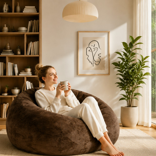 Brauner sitzsack bean bag - brauner,