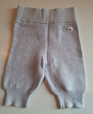 Baby Hose Strick Gr. 68 Topomini Pure Collection grau Dehnbund