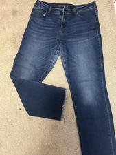C&A Damen Jeans, Größe 42, Blau, Mit Strass-Steinen, Gut Erhalten
