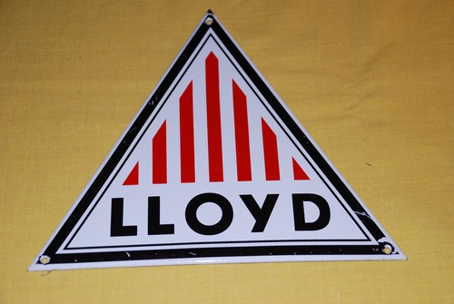 Lloyd auto emailschild klein - lloyd,