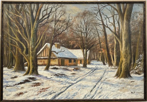 Impressionist winterlandschaft - impressionist,