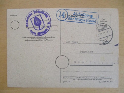 Landpoststempel - (1811),