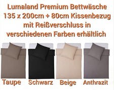 Premium Bettwäsche 135 x 200cm + 80cm Kissenbezug