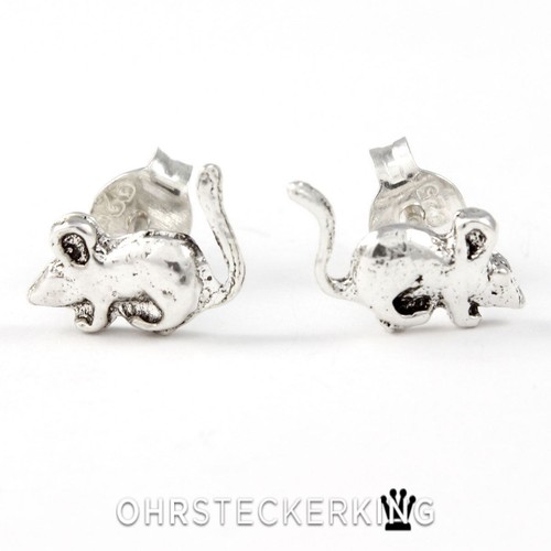 Ohrstecker ratte maus - ratte/maus, echt