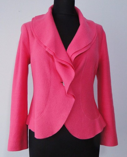 Walkjacke rot rüsche marc - walkjacke,
