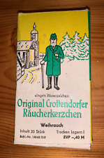 DDR "Original Crottendorfer Räucherkerzen"  Weihrauch in OVP 13 Kerzen Ostalgie