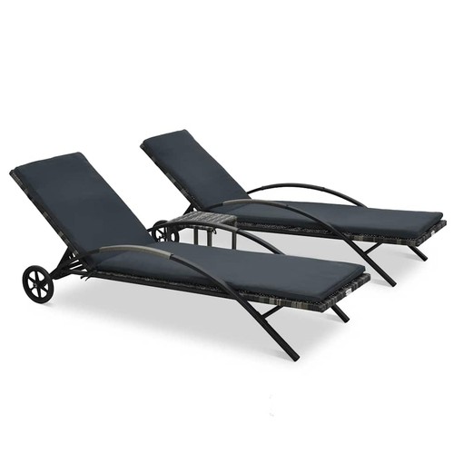 Vidaxl sonnenliegen mit tisch - vidaxl,