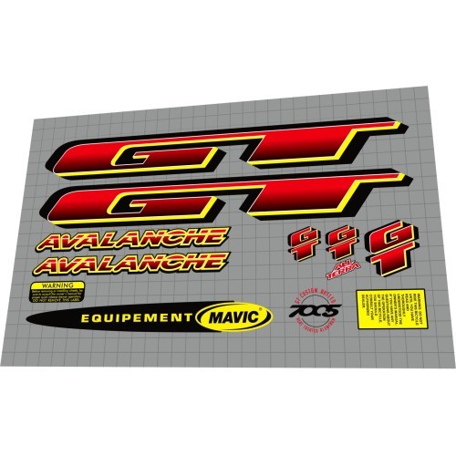 1997 avalanche red decal - gt,