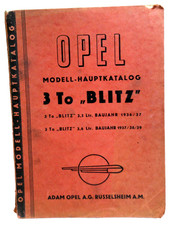 OPEL Modell-Hauptkatalog 3 To