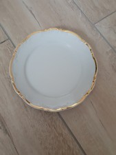 Mitterteich Kuchenteller weiß Goldrand Bavaria Porzellan Form 2000