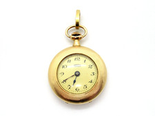 RARE Movado 585er 14K Gold Damen Anhänger Uhr Taschenuhr 18K Lady pocket watch