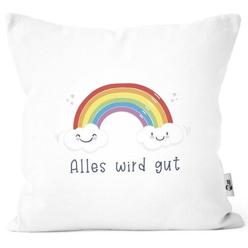 Kissen bezug regenbogen alles - regenbogen,