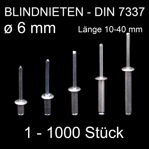 Blindnieten popnieten alu - blindnieten,