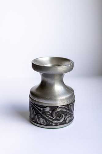 Vintage pewter kerzenhalter - vintage,