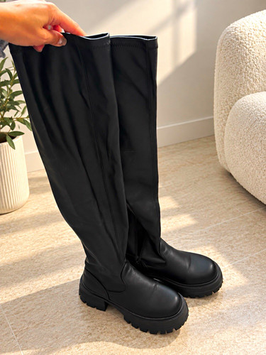 Schwarze damen stiefel mit - damen,