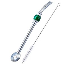 Bombilla Bomba Grüner Stein