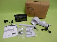 EMOS ESW5003 Wetterstation mit Windmesser und Regenmesser- System 5-in-1-Sensor