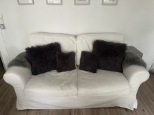 EKTORP 2er-Sofa - Weiß - ohne Deko - Gebraucht