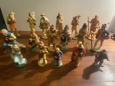 17 Antike Krippenfiguren Weihnachtsfiguren Set Schäfer Jesus Deko Weihnachten