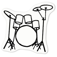 Aufkleber Sticker "Trommel