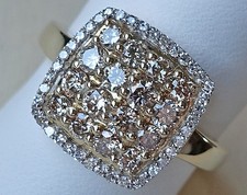 1,00 Carat Brillant Ring aus 375 9kt Gold Ring mit Brillanten Diamanten ♦️ 9095