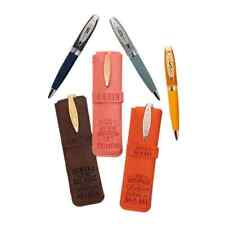 Personalisierter Bamboo Kugelschreiber mit Namen und Kunstlederetui