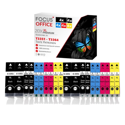 20x druckerpatronen für - für, epson