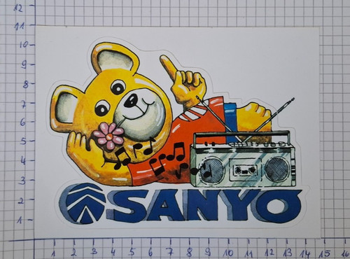 Aufkleber sticker sanyo - aufkleber,
