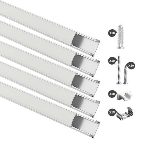 5x1m led aluprofil aluminium - led,