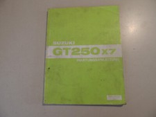 . SUZUKI GT 250 X7 E Wartungs