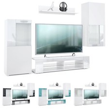 Wohnwand Lowboard Vitrine