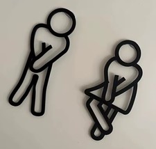 Lustige WC Türschilder