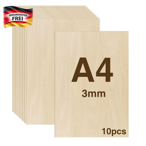 Sperrholz 3mm 300x210mm - 3mm, a4