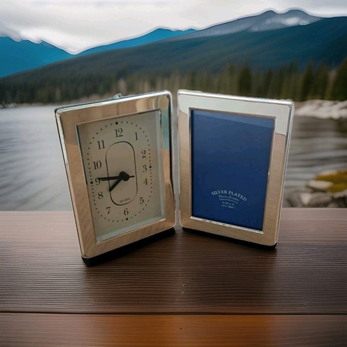Bilderrahmen mit analog uhr - ,